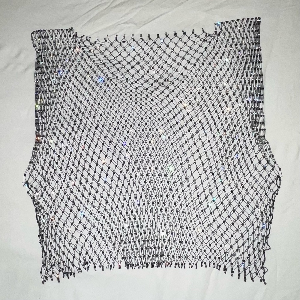 Jewel mesh shirt